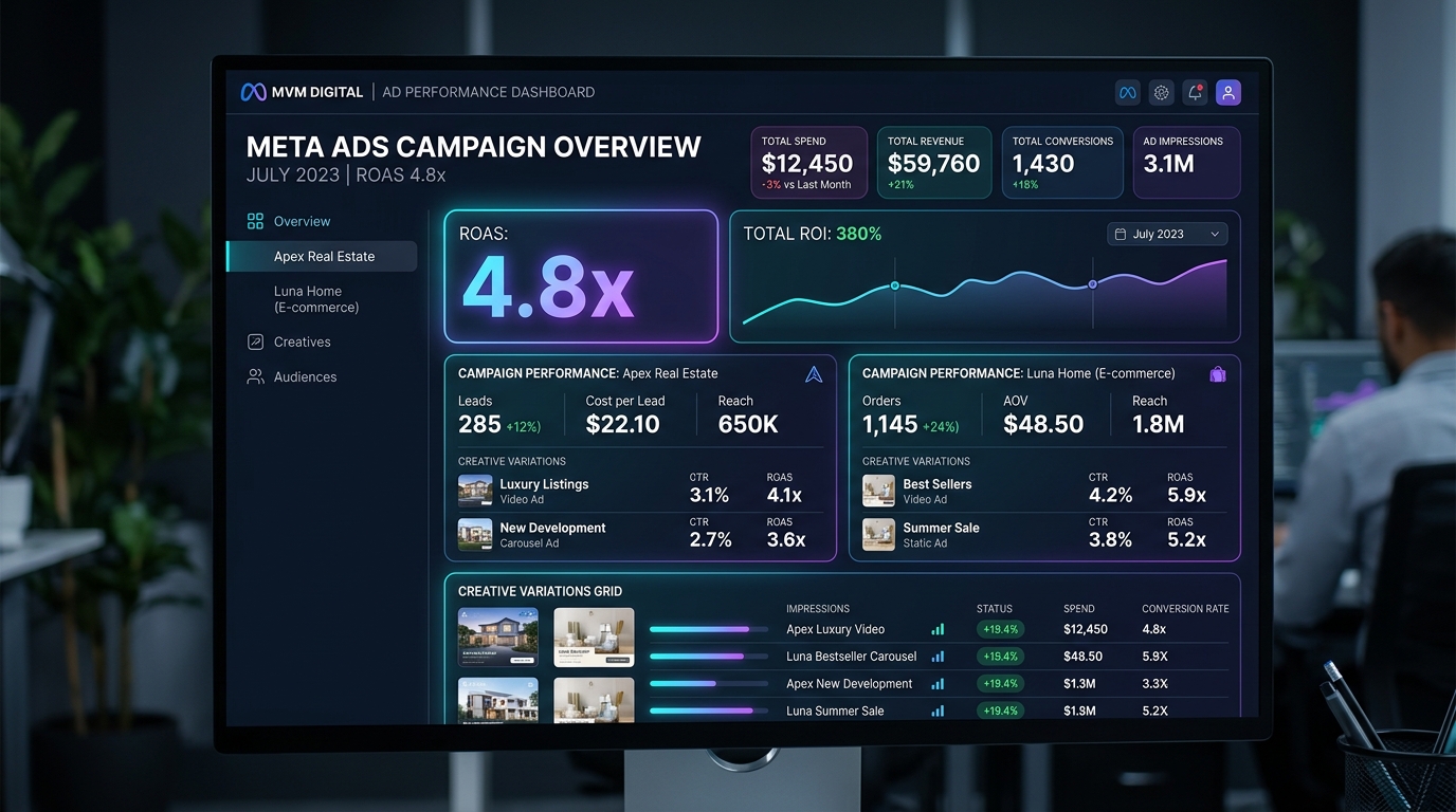 Meta Ads Campaign Performance Dashboard
