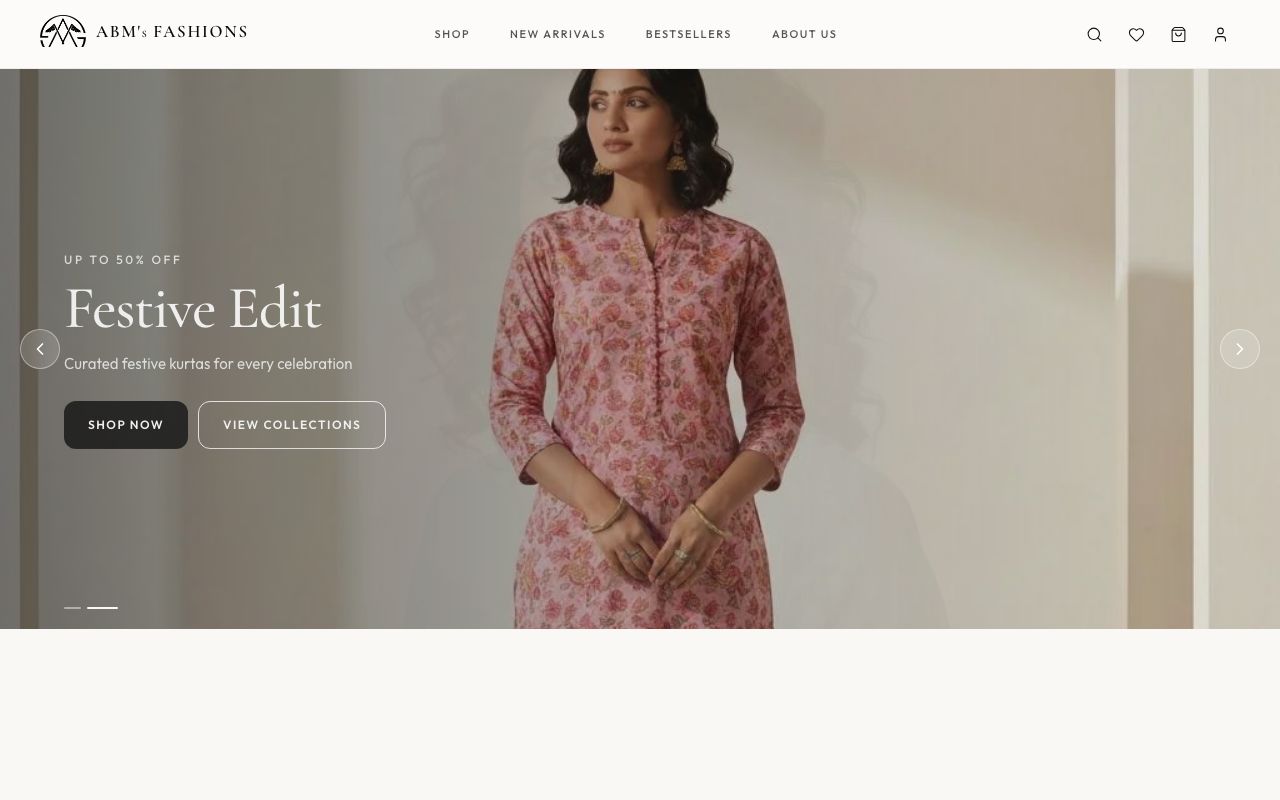 ABMS Fashion Studio Website
