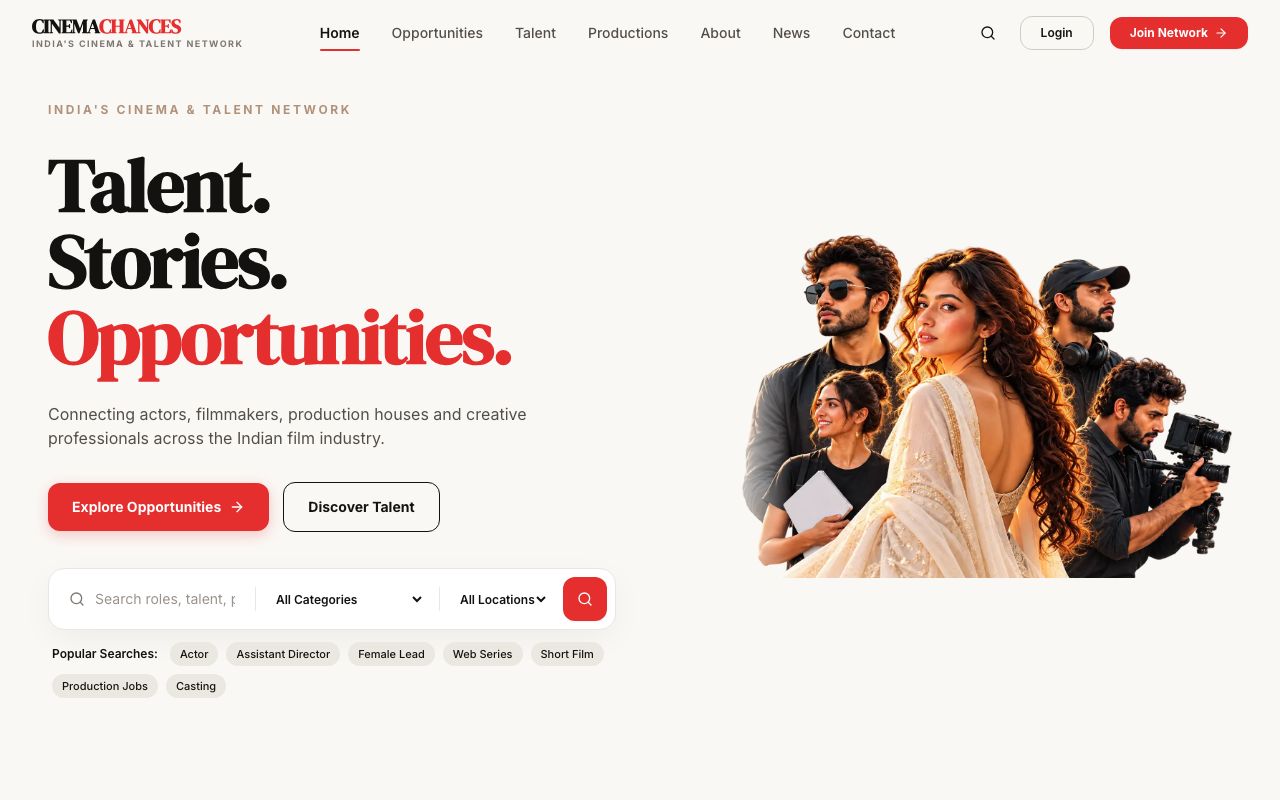 CinemaChances Website