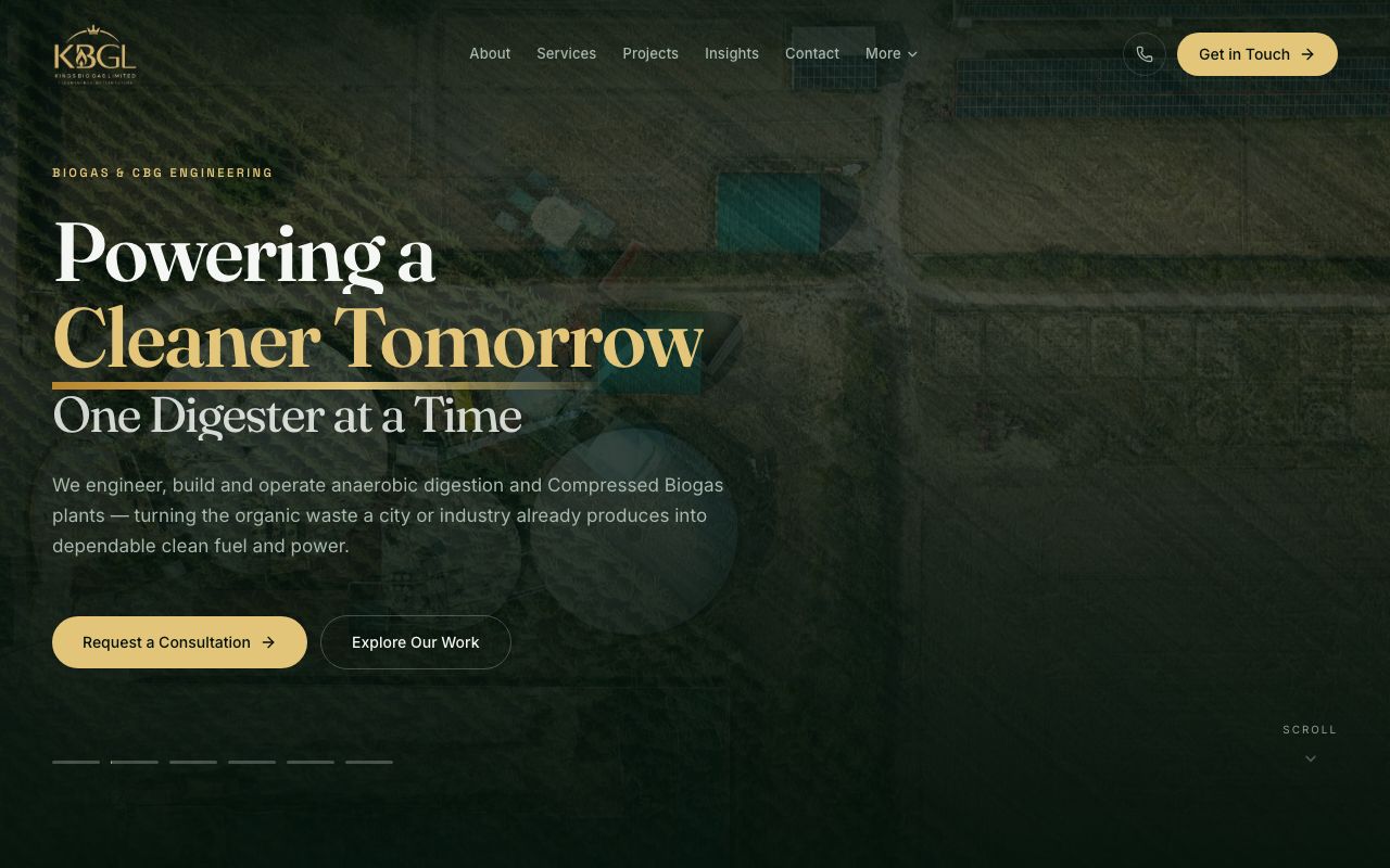 Kings Bio Gas Limited Website